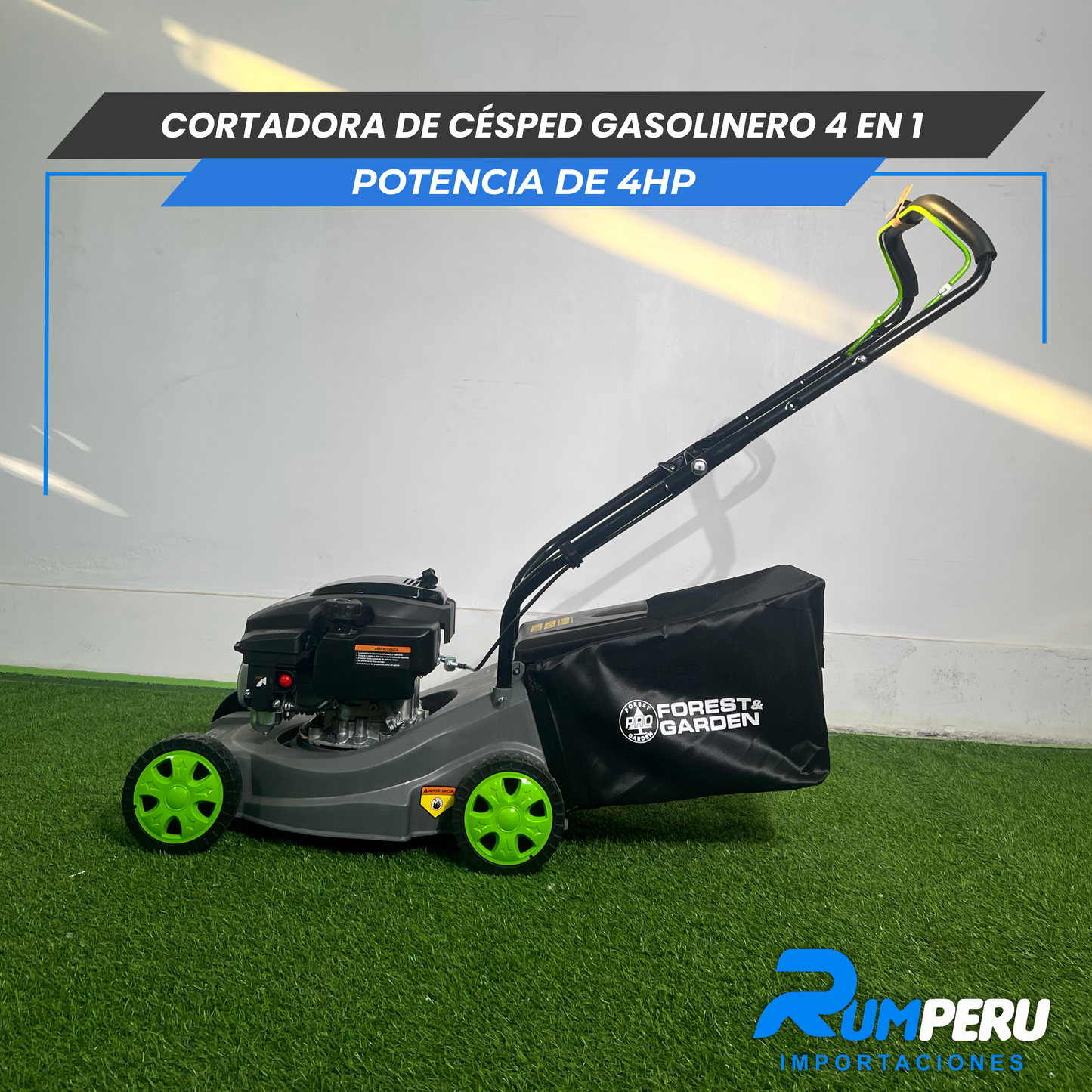 cortadora de cesped gasolinera  4 tiempos  4 en 1 -4hp