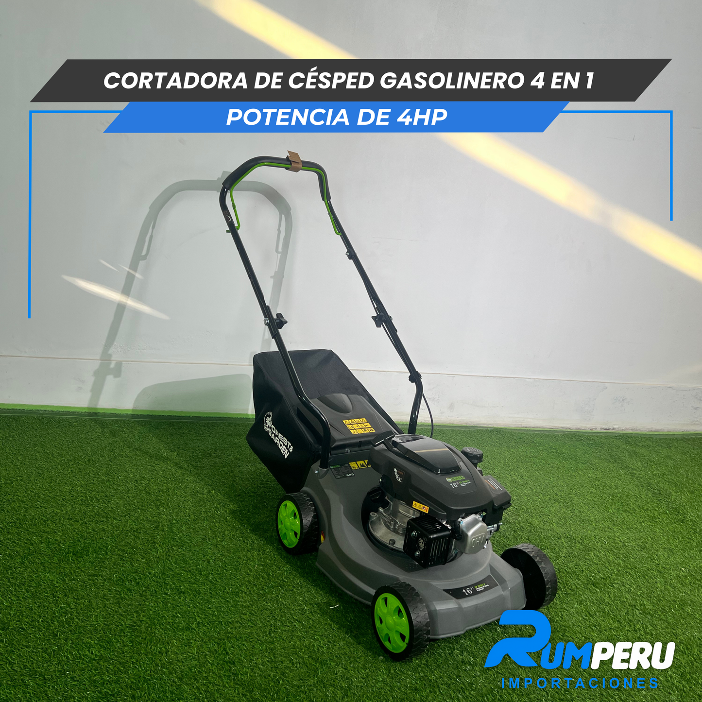 cortadora de cesped gasolinera  4 tiempos  4 en 1 -4hp