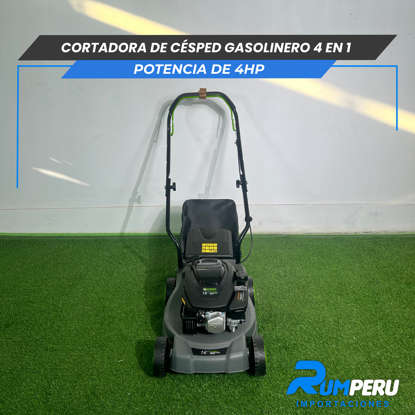 cortadora de cesped gasolinera  4 tiempos  4 en 1 -4hp