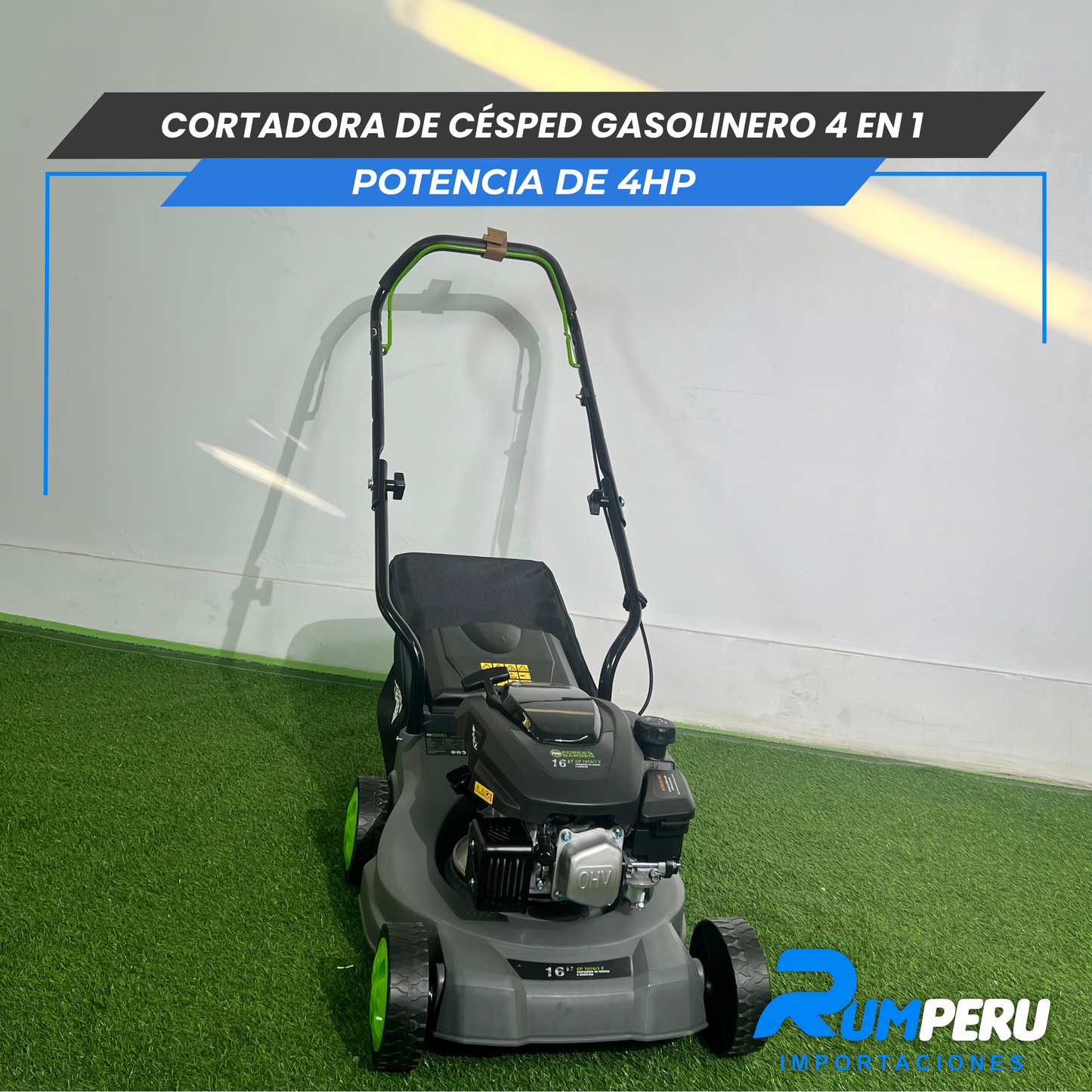 cortadora de cesped gasolinera  4 tiempos  4 en 1 -4hp