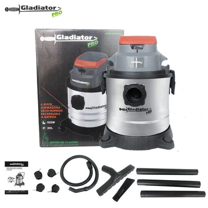 ASPIRADORA SECO-HÚMEDO RECARGABLE CON 1 BAT-GLADIATOR