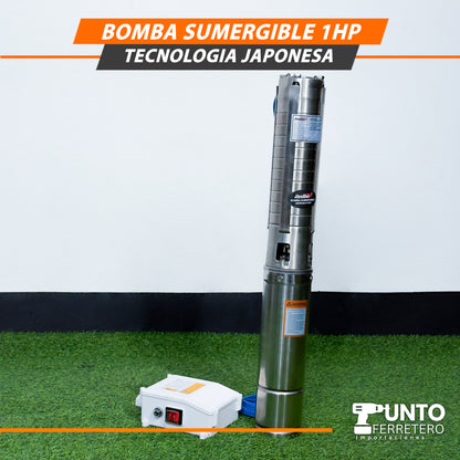 BOMBA SUMERGIBLE 1 HP – TECNOLOGÍA JAPONESA