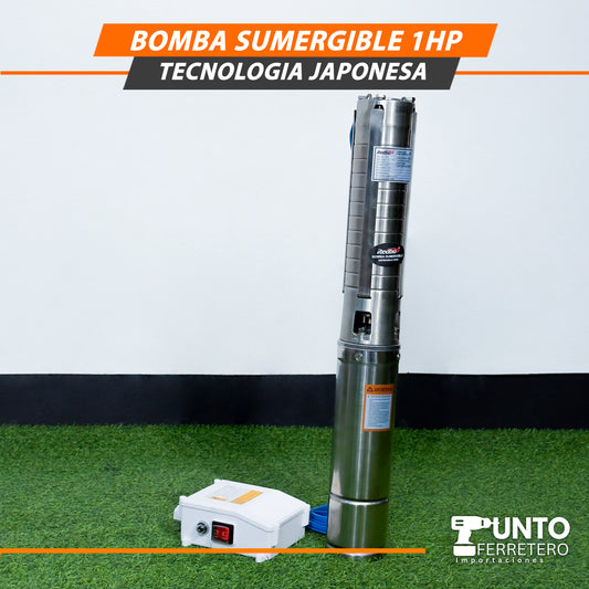 BOMBA SUMERGIBLE 1 HP – TECNOLOGÍA JAPONESA