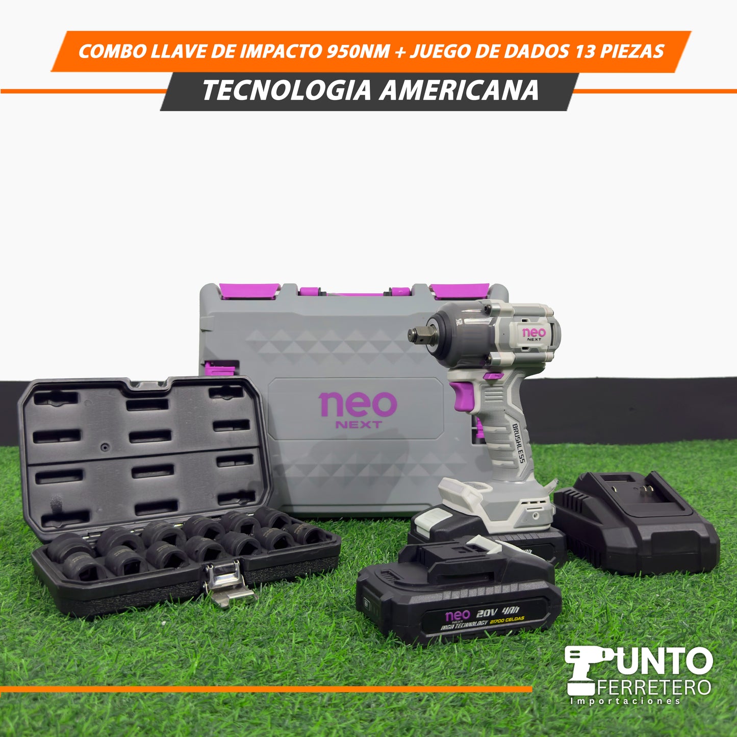 Combo de Llave de Impacto 950Nm🛠️💥