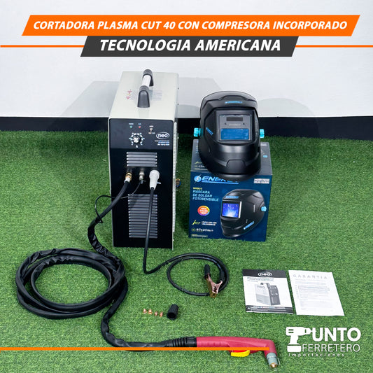 CORTADORA PLASMA NEO CUT 40 CON COMPRESOR INCORPORADO – TECNOLOGÍA AMERICANA