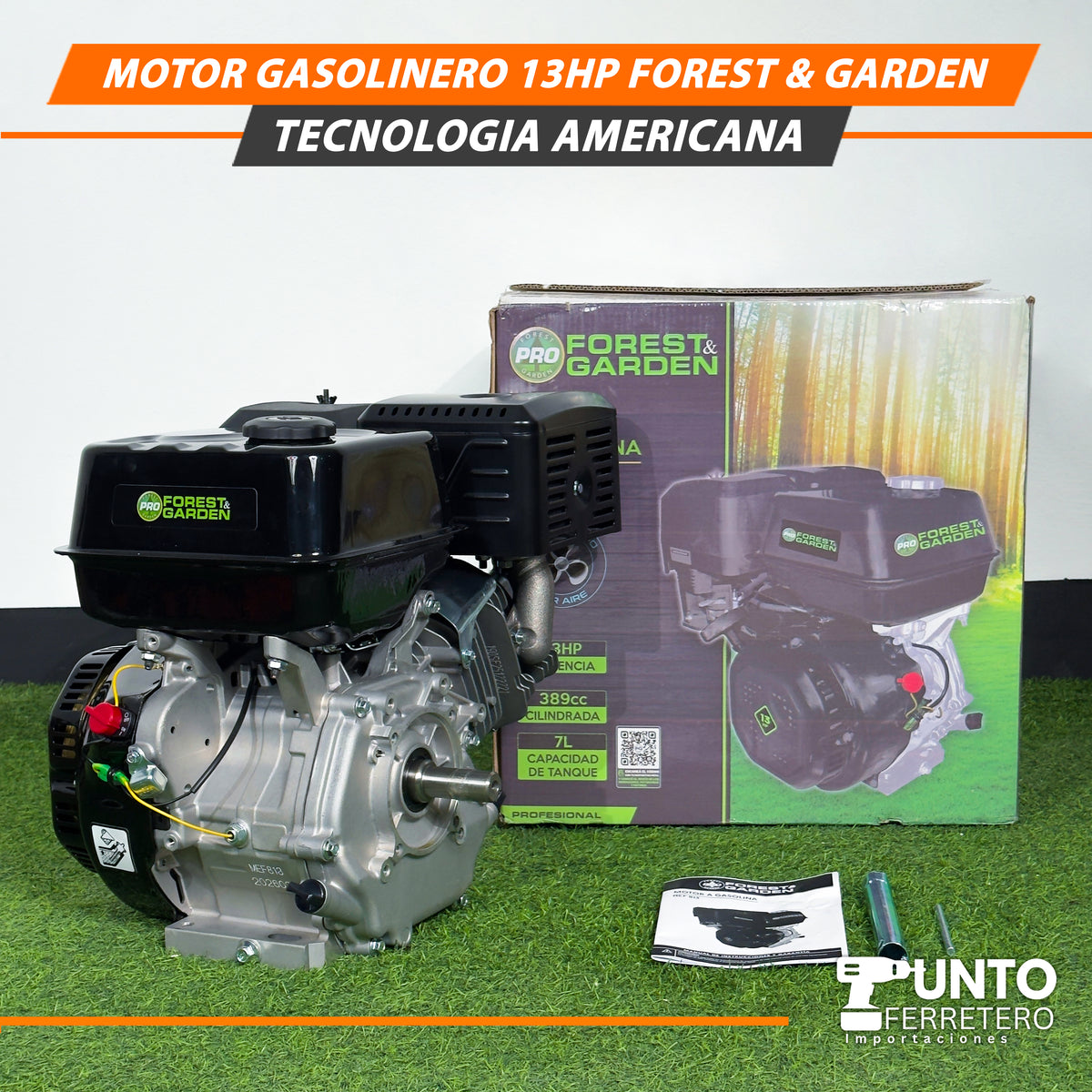 MOTOR GASOLINERO 13HP FOREST AND GARDEN – TECNOLOGÍA AMERICANA
