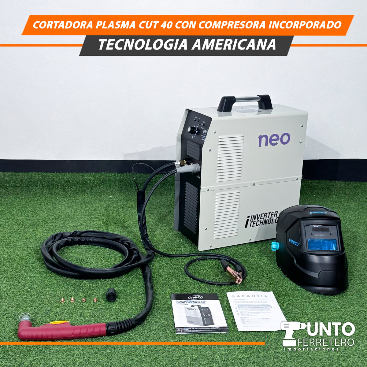 CORTADORA PLASMA NEO CUT 40 CON COMPRESOR INCORPORADO – TECNOLOGÍA AMERICANA