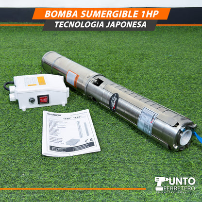BOMBA SUMERGIBLE 1 HP – TECNOLOGÍA JAPONESA