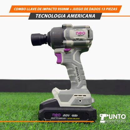 Combo de Llave de Impacto 950Nm🛠️💥
