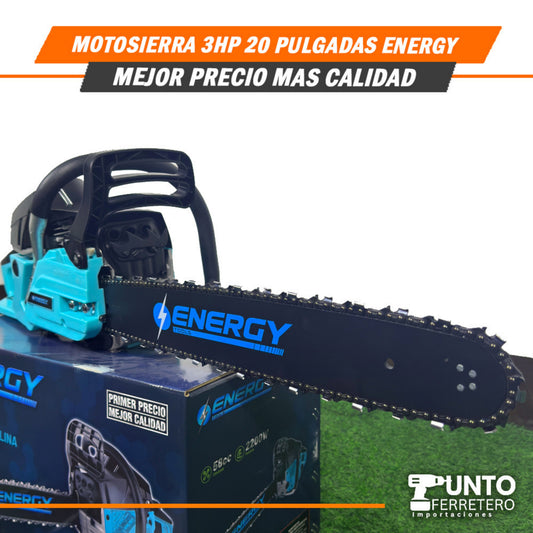 Motosierra 20 Pulgadas 3HP  Energy (Tecnología Americana.)
