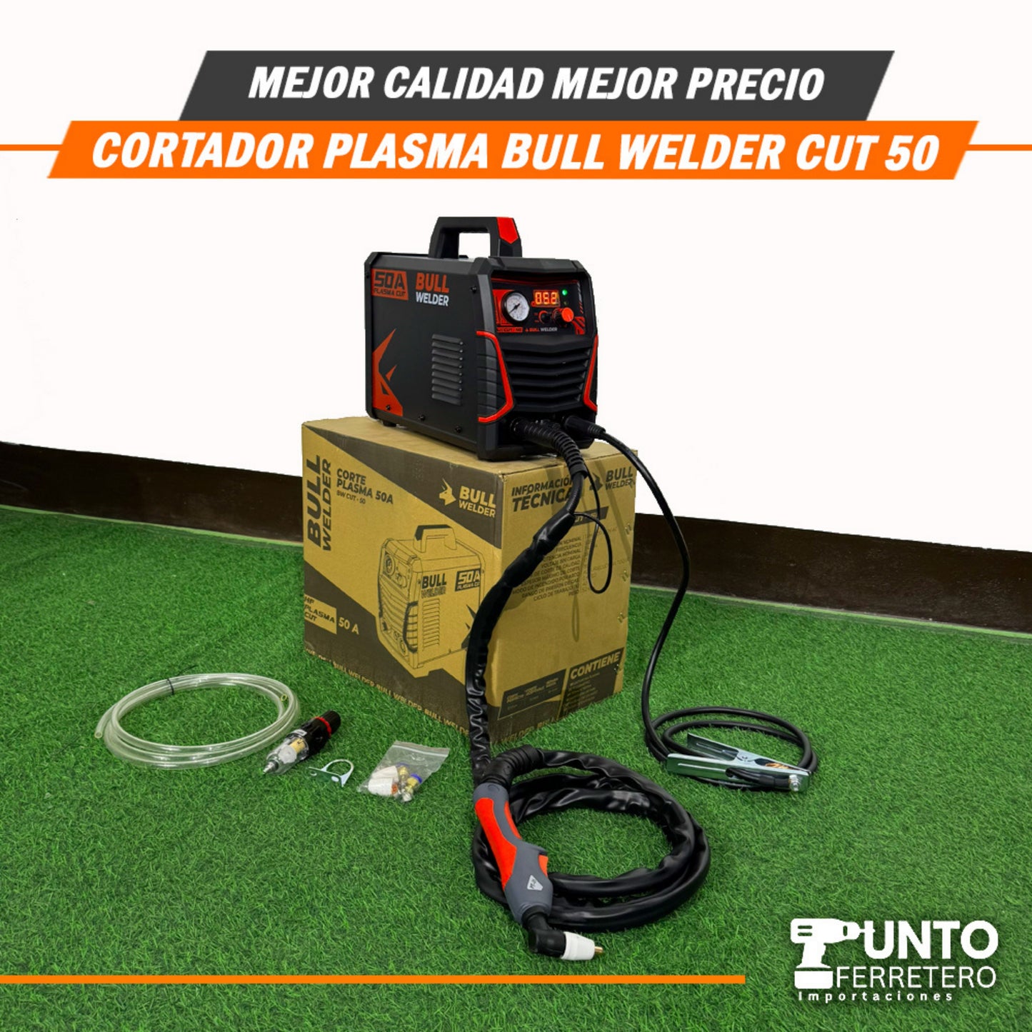 cortador plasma bull welder cut 50A  (corta 12mm-18mm) uso industrial