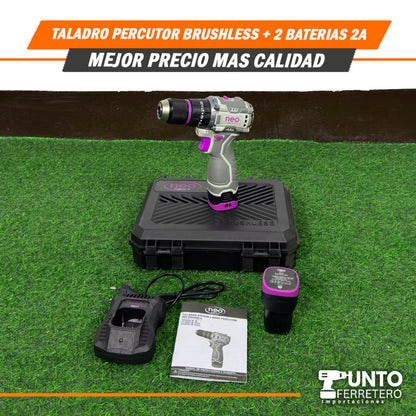 Taladro Percutor 18V Neo (Brushless Sin Carbones) + 2-Baterias