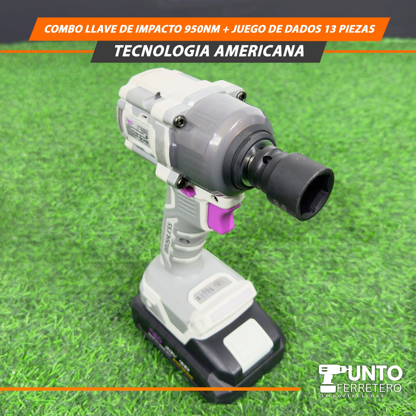 Combo de Llave de Impacto 950Nm🛠️💥