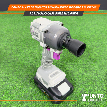 Combo de Llave de Impacto 950Nm🛠️💥