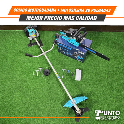 Combo de Moto guadaña Energy + 🌳Motosierra 20 Pulgadas Energy (Tecnología Americana)