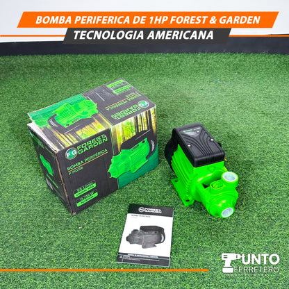 BOMBA PERIFÉRICA 1 HP FOREST AND GARDEN – TECNOLOGÍA AMERICANA