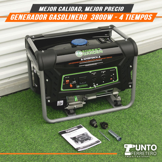 Generador Electrico de 3500W motor 4 tiempos forest & garden