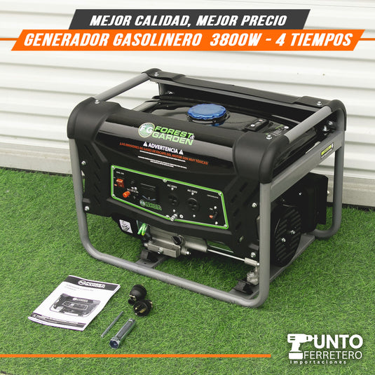 Generador Electrico de 3500W motor 4 tiempos forest & garden