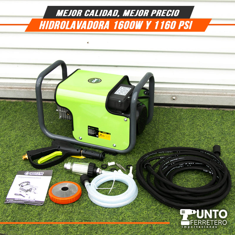 Cargue la imagen en el visor de la galería, HIDROLAVADORA INDUSTRIAL 1600W 1160 PSI forest &amp; garden Motor induccion
