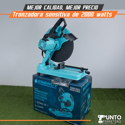 tronzadora disco 14 pulgadas 2000W  energy + 3 discos regalo