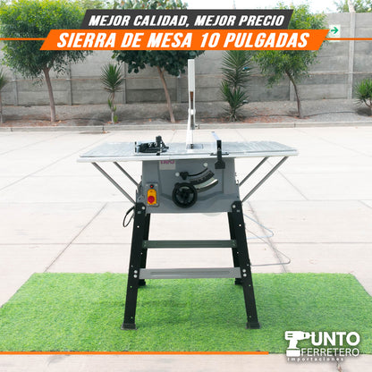 sierra de mesa eléctrica neo   10 pulgadas 1800W (tecnologia americana)
