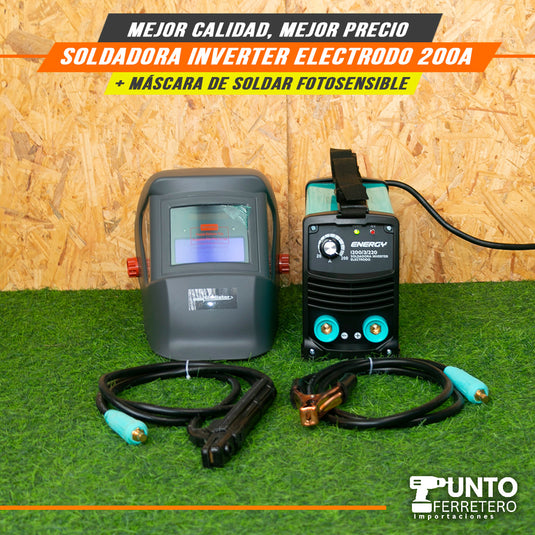 soldadora inverter mma 200A energy + garantia 2 años