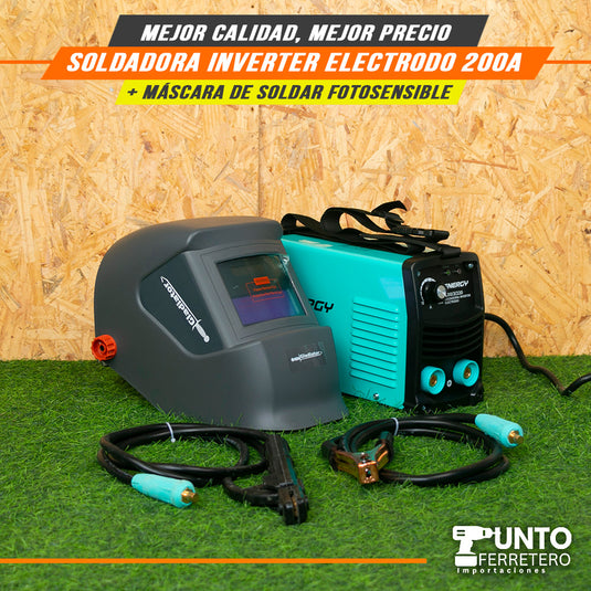 soldadora inverter mma 200A energy + garantia 2 años