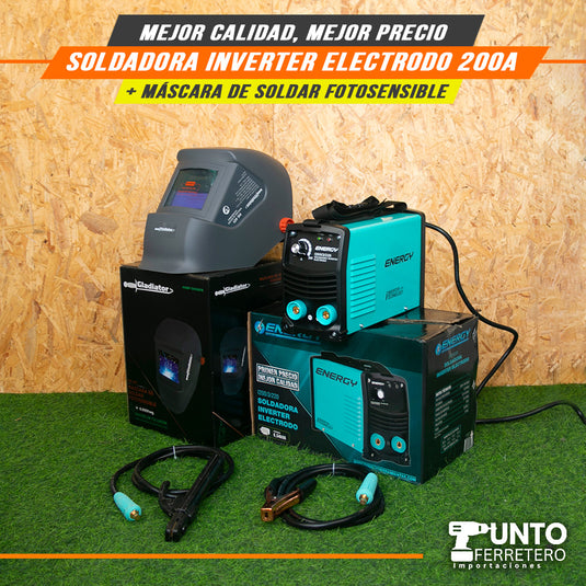 soldadora inverter mma 200A energy + garantia 2 años