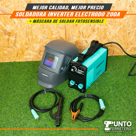 soldadora inverter mma 200A energy + garantia 2 años