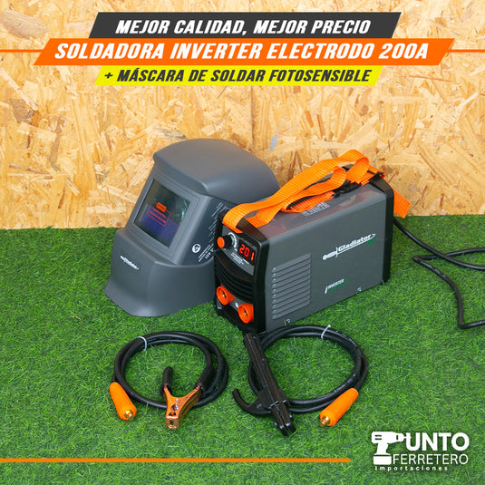 soldadora 200 amperios reales gladiator pro (marca americana)