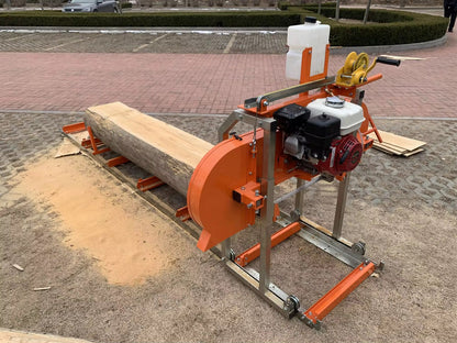 aserradero portátil 18 pulgadas gasolinero 7hp 4 metros largo +  trabador