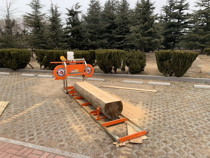 aserradero portátil 18 pulgadas gasolinero 7hp 4 metros largo +  trabador