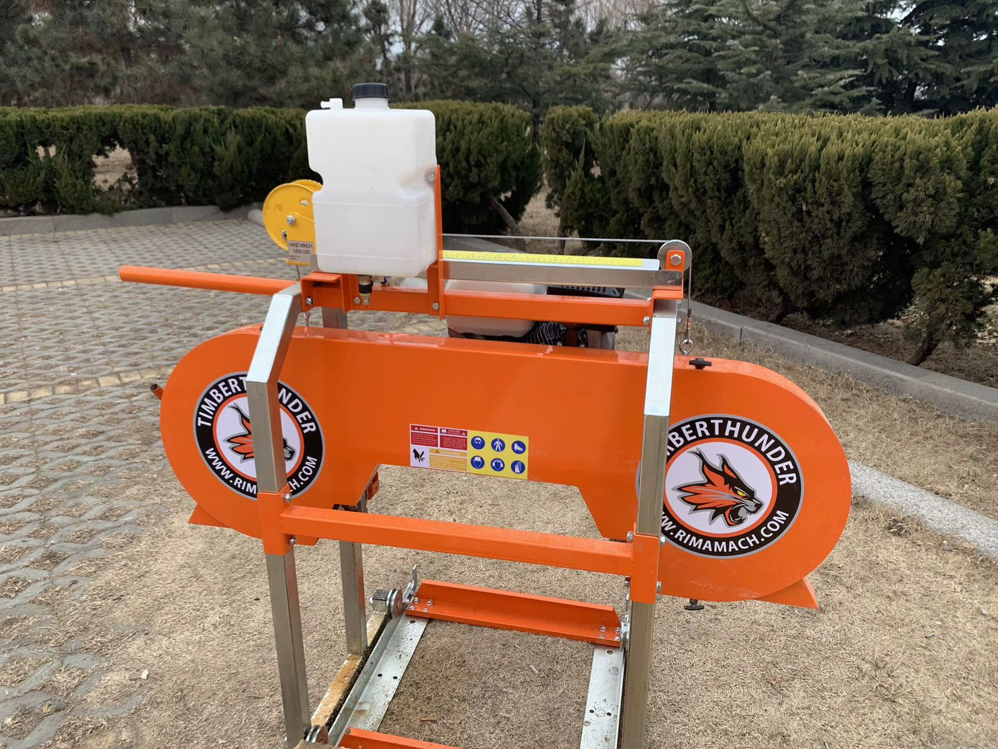 aserradero portátil 18 pulgadas gasolinero 7hp 4 metros largo +  trabador