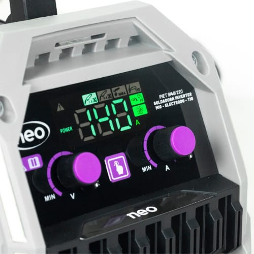 soldadora de 140 amperios neo  multiproceso modelo 2026 (mig-mma-tig lift ecnologia americana)