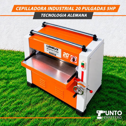CEPILLADORA INDUSTRIAL 20” 5HP – TECNOLOGÍA ALEMANA