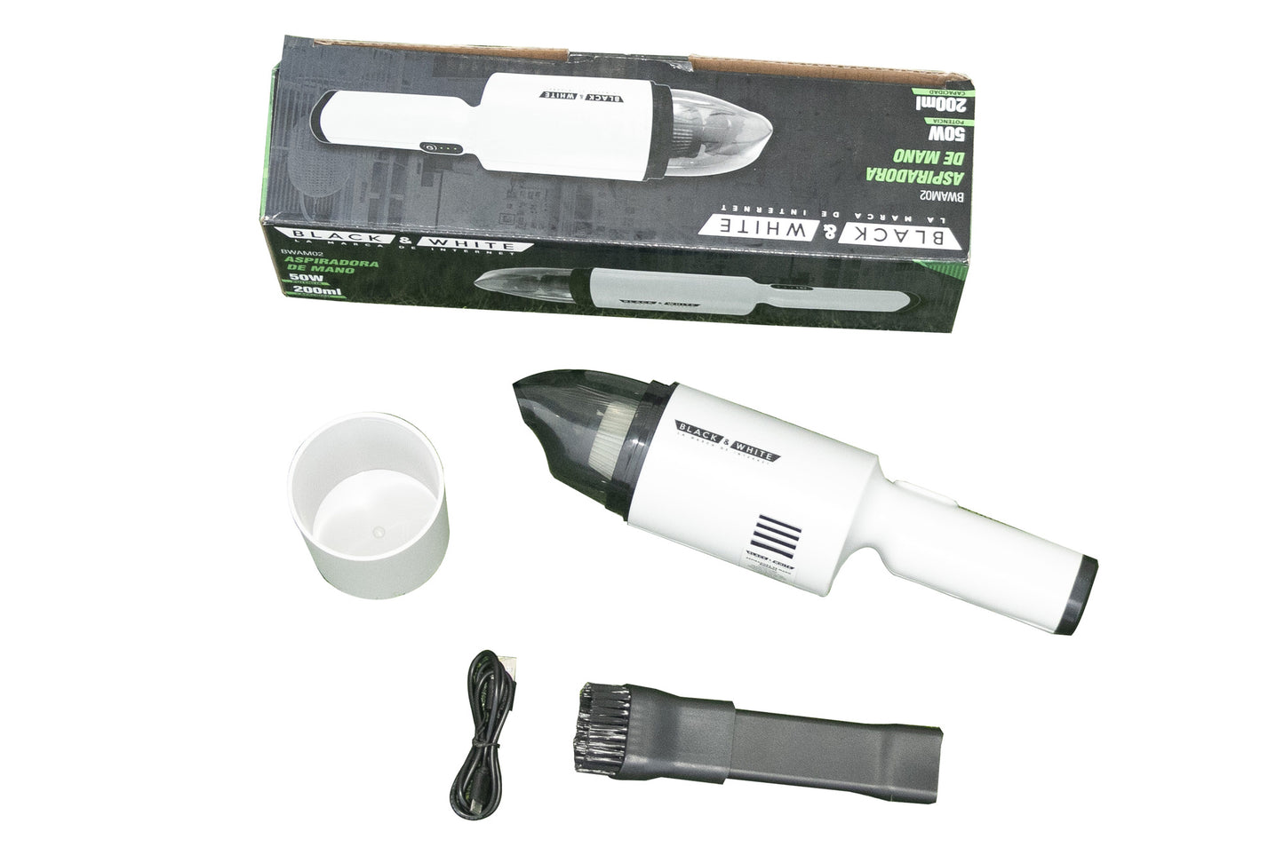 HIDROLAVADORA + ASPIRADORA DE MANO – BLACK & WHITE
