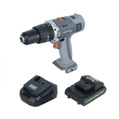 TALADRO PERCUTOR RECARGABLE 18V CON UNA BATERIA-GLADIATOR