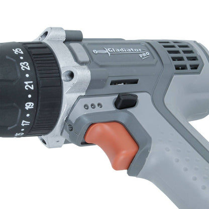 TALADRO PERCUTOR RECARGABLE 18V CON UNA BATERIA-GLADIATOR