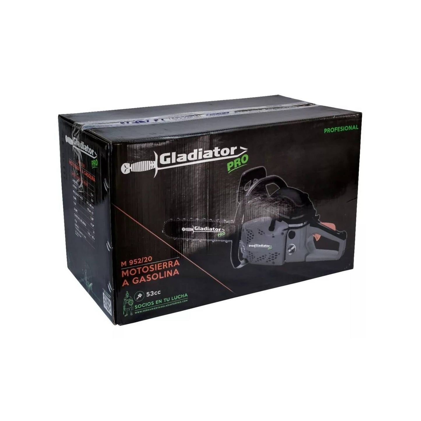 MOTOSIERRA GASOLINA DE 53 CC ESPADA DE 20-GLADIATOR