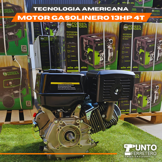 motor 13hp 389cc 7L motor 4 tiempos tecnologia americana forest & garden